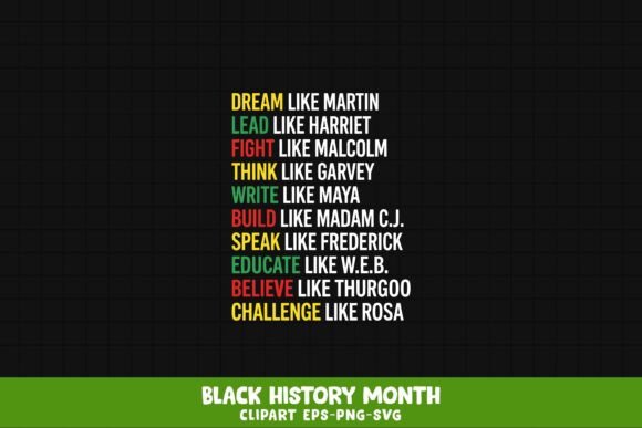 Black History Legends Dream Like Martin