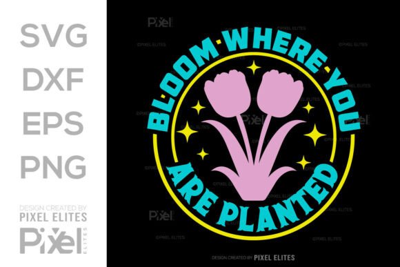 Bloom Where You Are Planted SVG Design