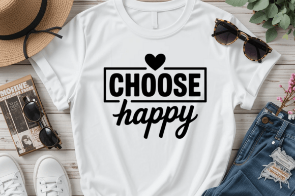 Choose Happy Quote PNG SVG