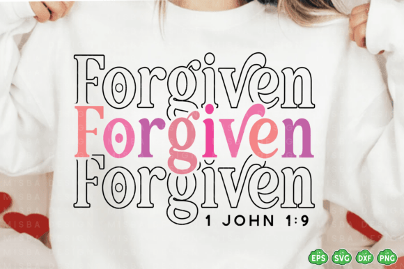 Forgiven Svg Png, Bible Verse Svg