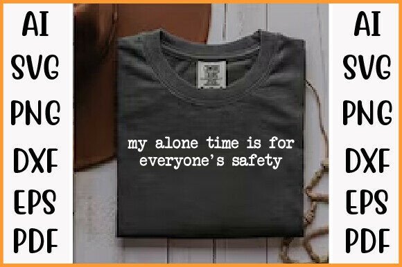 Funny Introvert PNG, Alone Time Quote