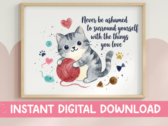 Never Ashamed Cat Quote Bold SVG