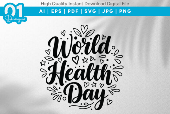 World Health Day SVG Quote Design
